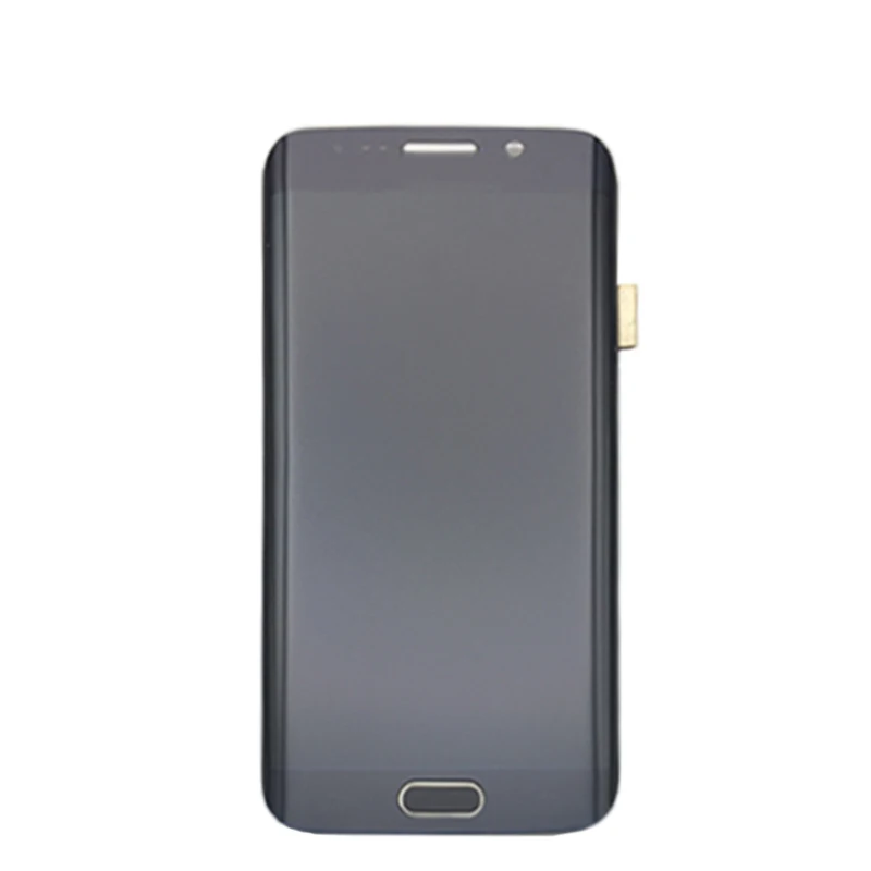 Samsung Galaxy S6 krašto G925 G925I G925F LCD Ekranas Jutiklinis Ekranas skaitmeninis keitiklis Su Rėmo Surinkimo Pakeisti Testuotas