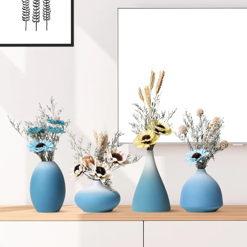 Keramikos Vaza Gėlių, Džiovintų Gėlių Paprasta Kūrybos Augti Vandens Gėlių Turėtojas Kambarį Namo Apdaila