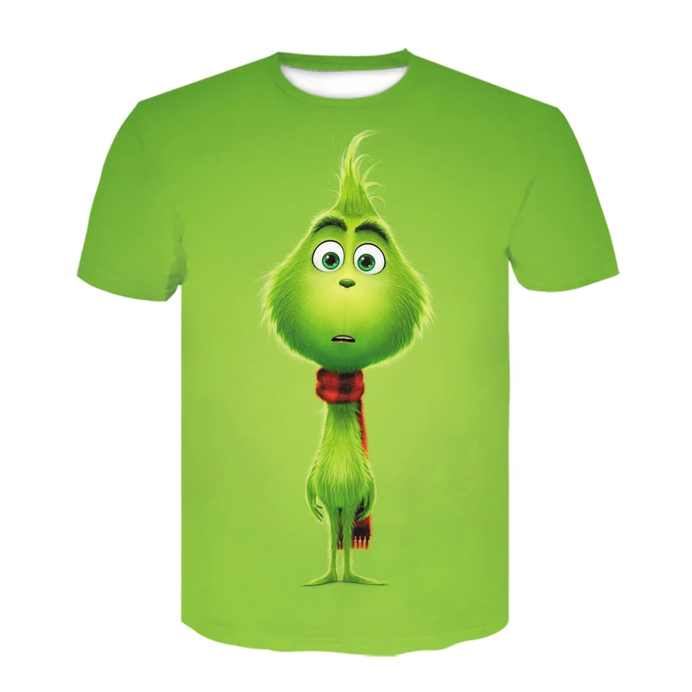 Karšto pardavimo Animacinių filmų Vyrų/moterų 3d Atspausdintas marškinėlius Grinch filmą trumpomis rankovėmis aukštos kokybės mados Tee Viršūnes Hip-Hop ' t shirt s-6xl