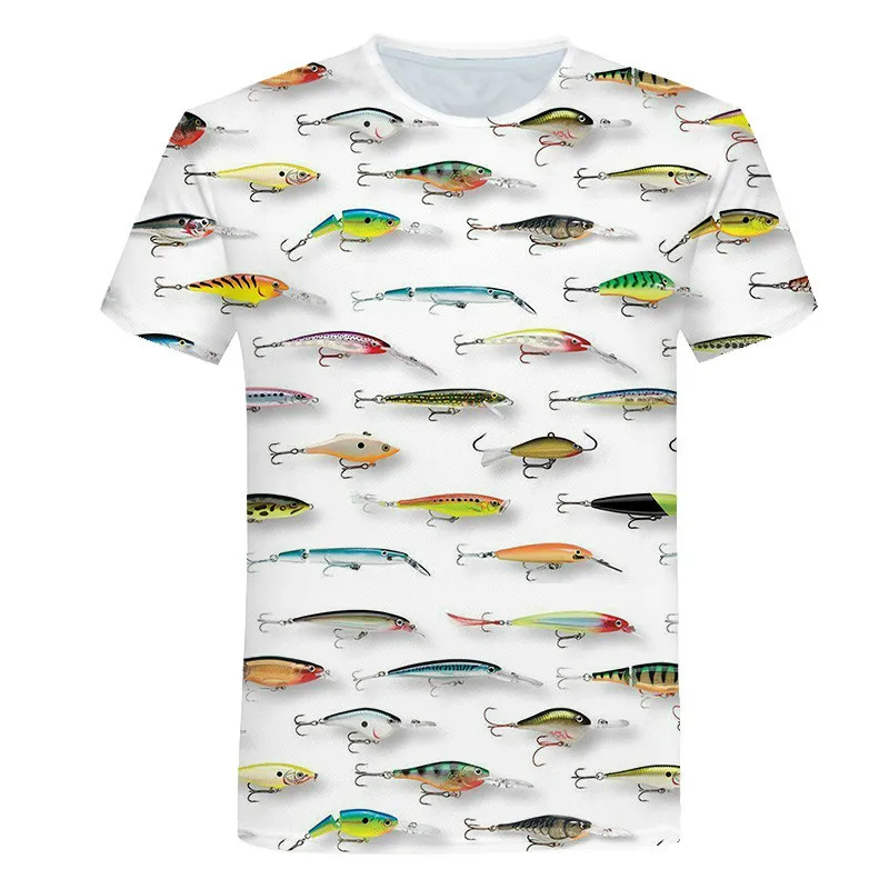 3 D Žuvis t-marškinėliai berniukams, ir mergaitėms, juokingi skaitmeninis T-marškinėliai su spausdinimo, madingi ir asmeninį marškinėliai vaikams,