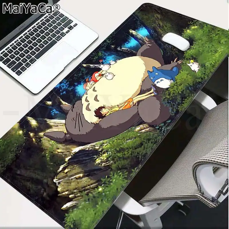 MaiYaCa Gražus Anime Totoro Anime Klaviatūros Kilimėlis, Guminės Žaidimų kilimėlis Stalas Gumos Kilimėlis KOMPIUTERIO, Kompiuterinių Žaidimų kilimėlis