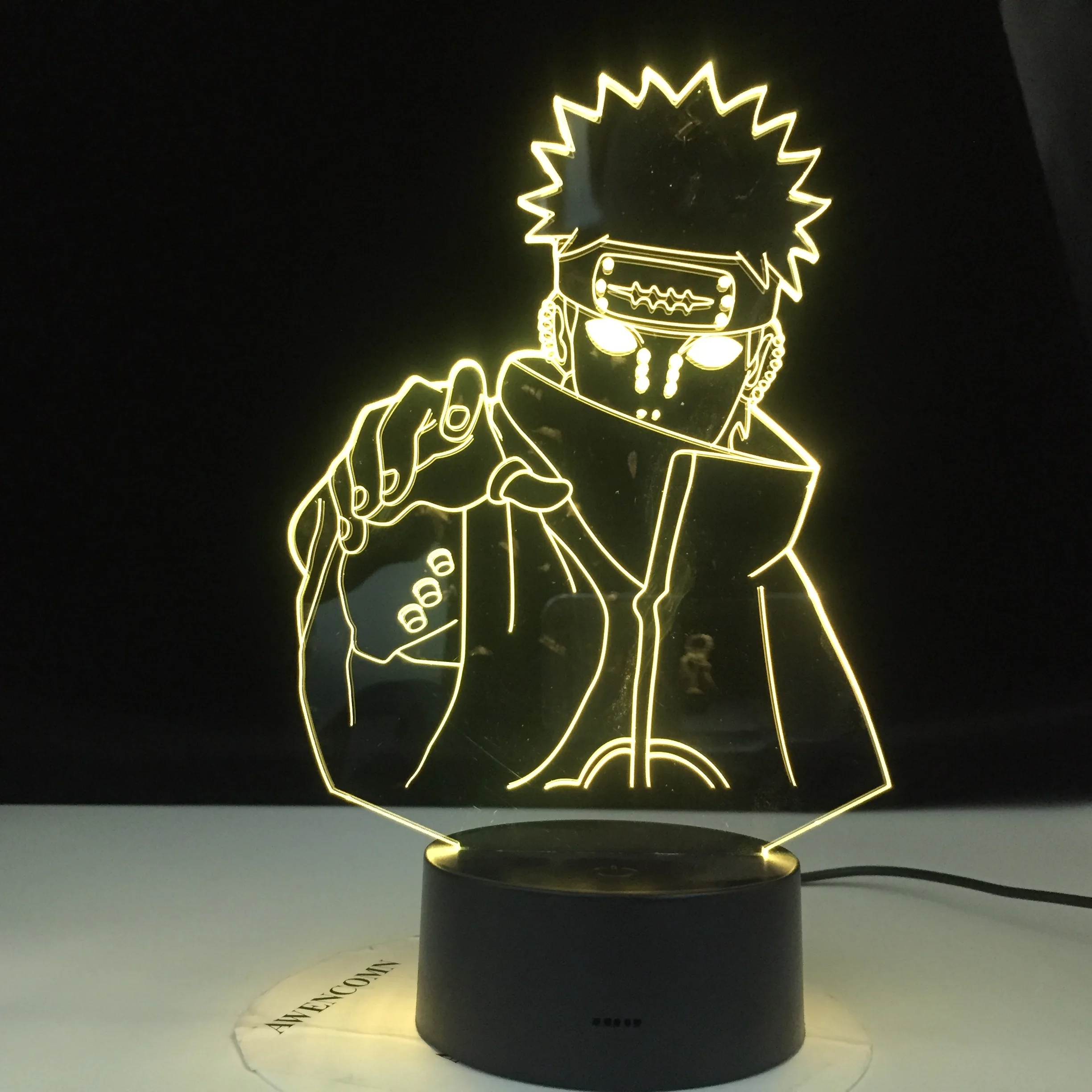 Šeši Takai, Skausmas Naruto Nagato Pav Vaikai Naktį Šviesos diodų (Led Spalvų Keitimas Vaikų Miegamasis naktinė lempa Gimtadienio Dovana, Stalo Lempa