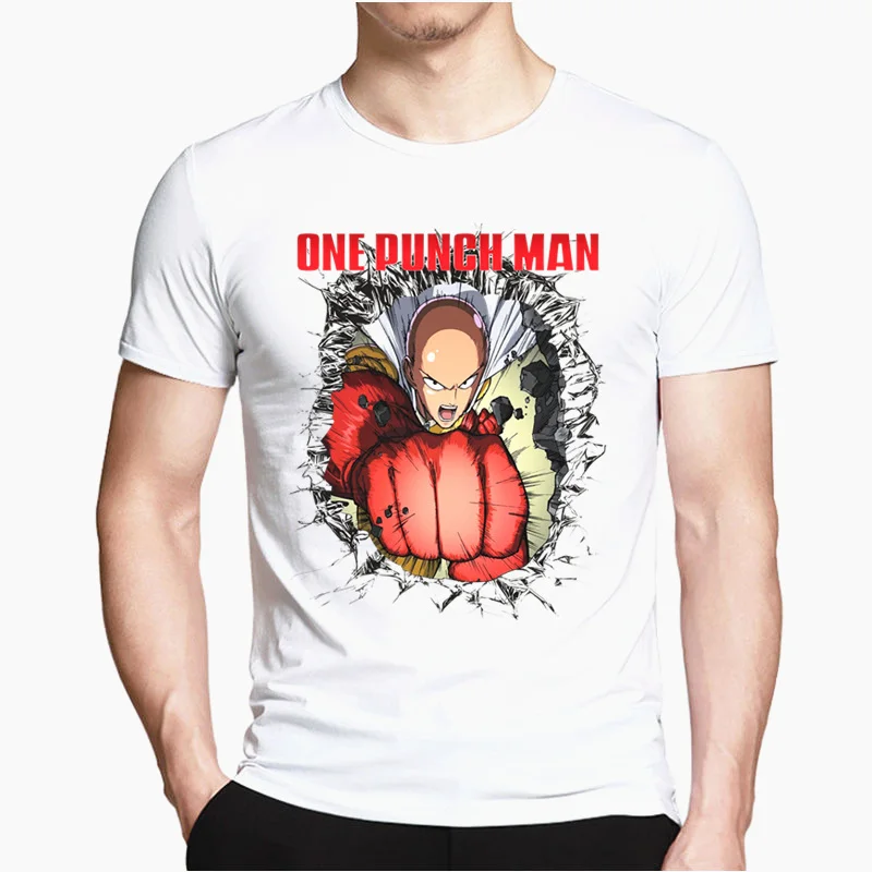 Azijos Dydis Vienas Smūgis Vyras Herojus Saitama Oppai Japonų Anime T marškinėliai Spausdinti Vyrų Ir Moterų Marškinėliai Mados Tees Marškinėlius HCP4521