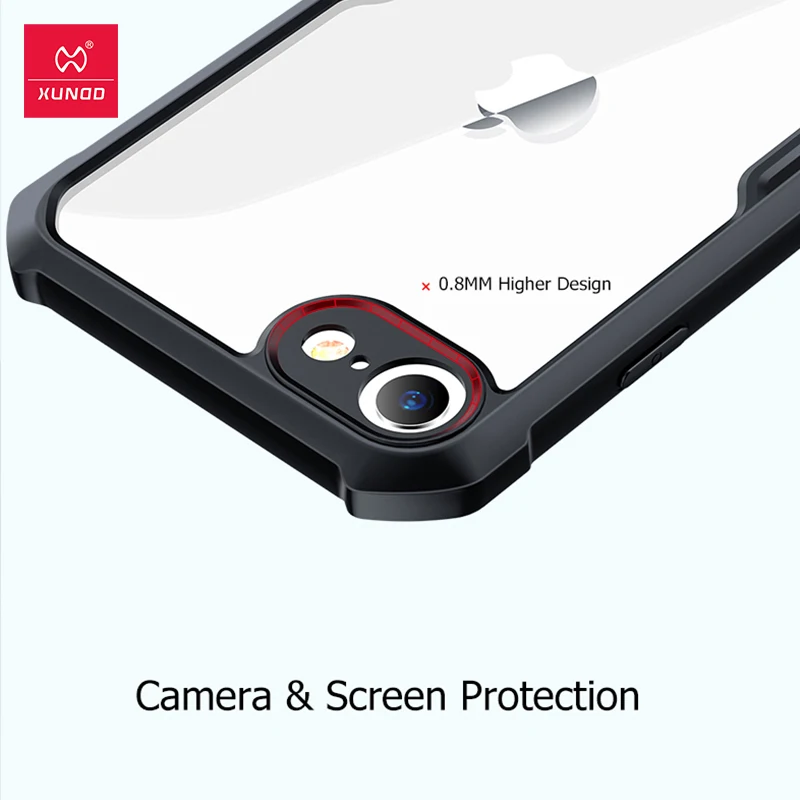 Xundd Apsauginis Dangtelis Skirtas iPhone SE 2020 Atveju, atsparus smūgiams Skaidrus Atveju Pirštinės oro Pagalvė Bamperis Shell 