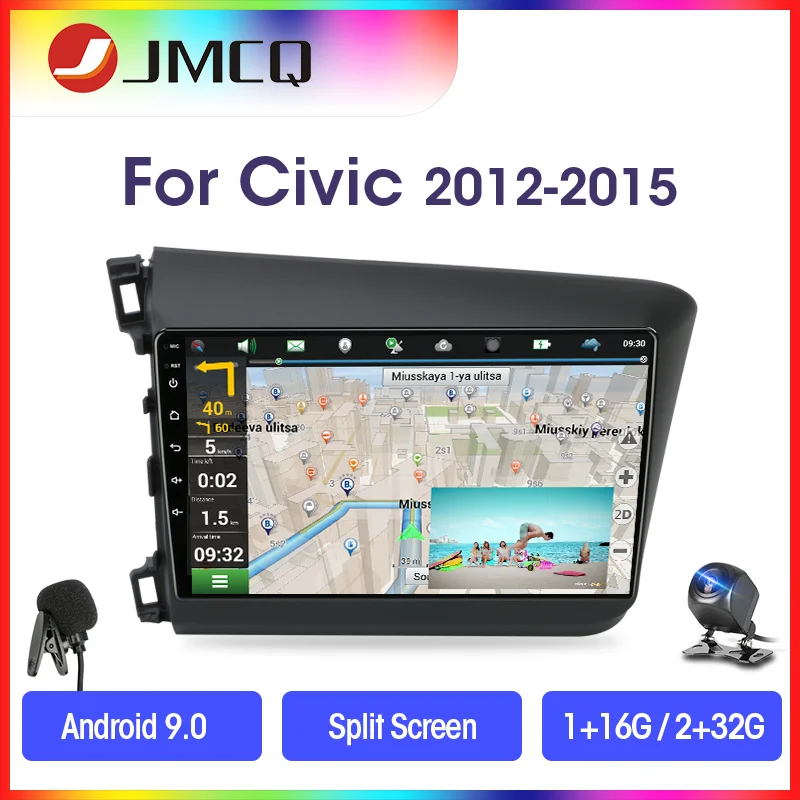 JMCQ Android 9.0 Automobilio Radijo Multimedia Vaizdo Grotuvas 