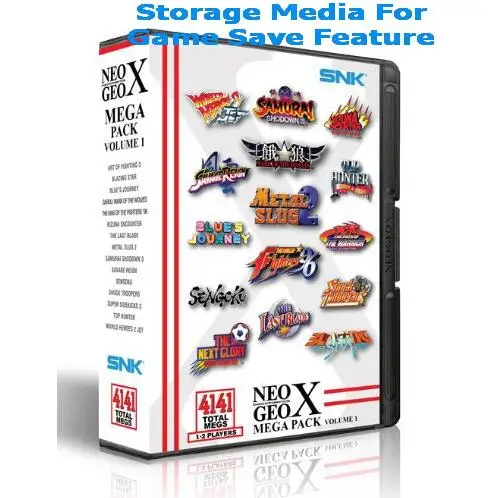 NEOGEO X Mega Pack Vol 1 NEOGEOX AUKSO sistema