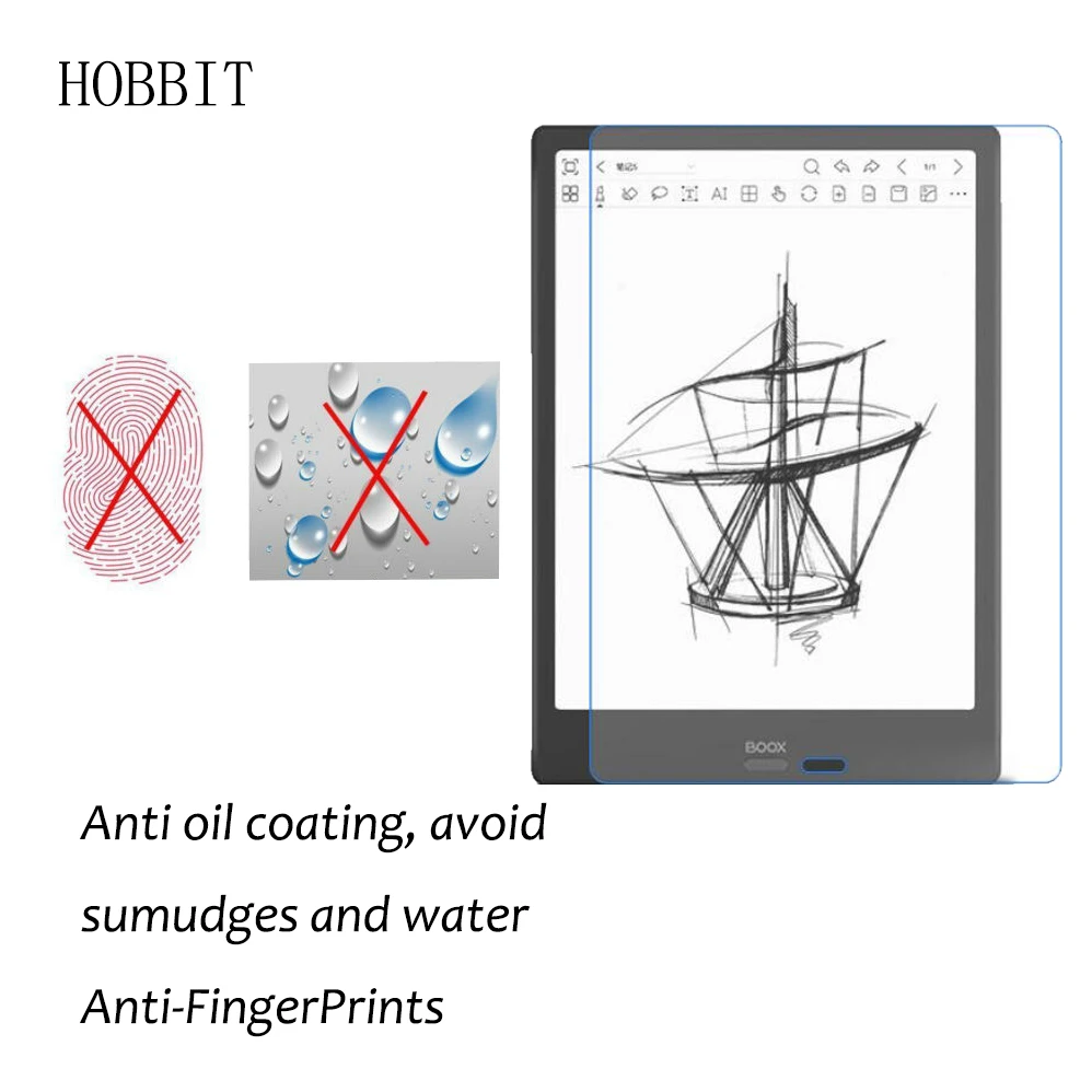 3Pcs Nano Sprogimų Filmas BOOX 2 Pastaba Note2 Ereader 10.3 Colių Tablet Anti-Scratch LCD, HD Screen Protector, Ne Stiklas