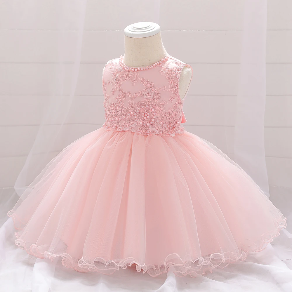 2021 Baby Girl Vasaros Princesė Dress Duobute Gėlių Baby Girl Suknelės, Šaliai, Ir Vestuvių 1st Birthday Suknelė Baby Girl Drabužiai