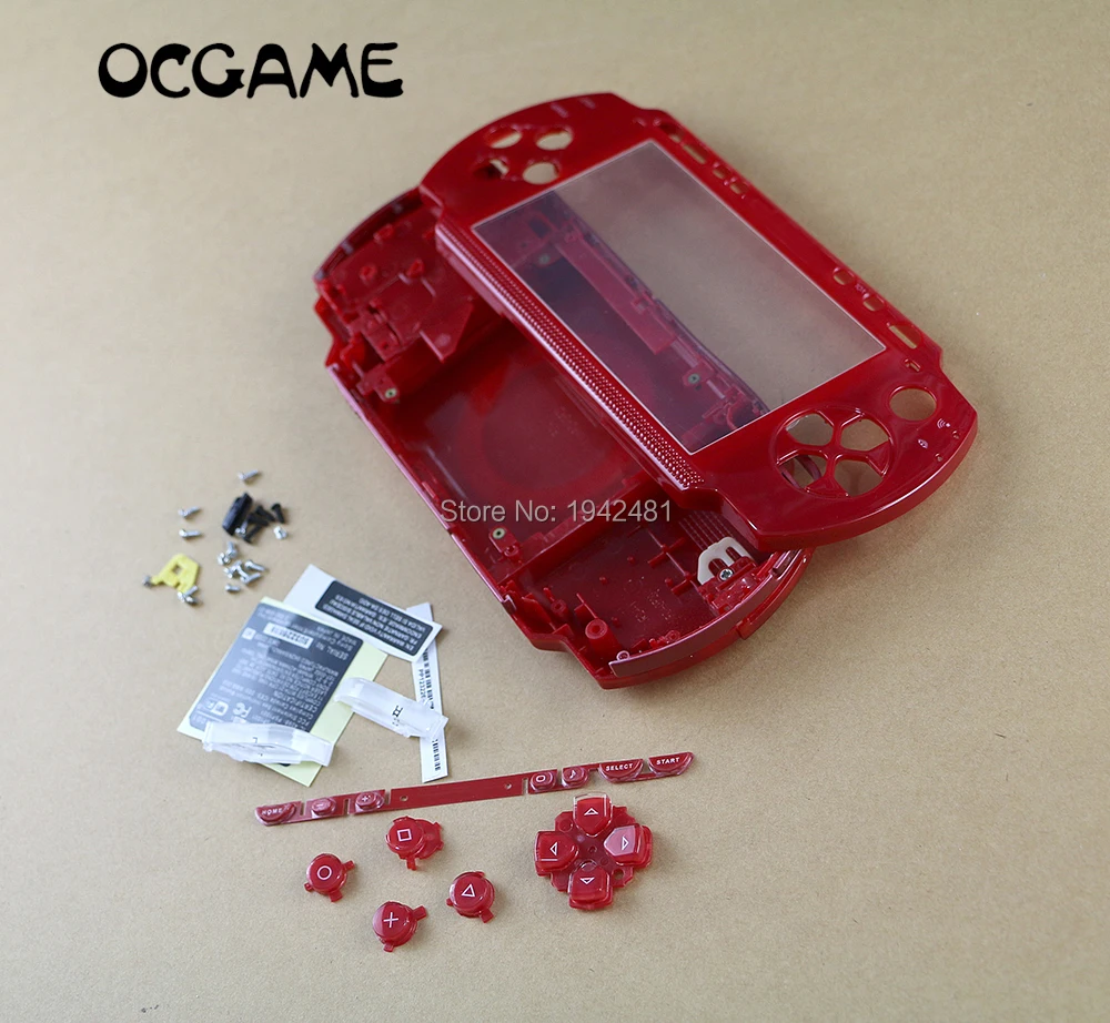 1set Kelių Spalvų PSP 1000 PSP1000 Pilnas Korpusas su Lukštais Padengti Atveju Pakeisti Mygtukų Rinkinys Su Geriausios Kokybės