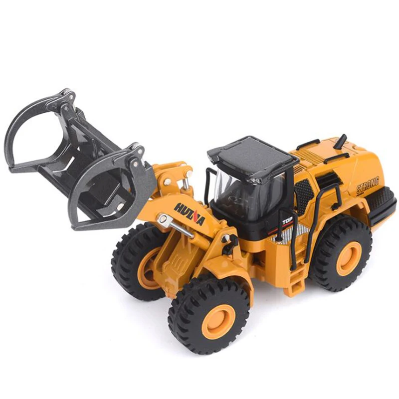 21CM 1/50 Masto Sunkvežimio Modelį, lieto Lydinio Metalo Automobilių Traktoriaus Medienos Patraukti Mašina Ekskavatorius Žaislas Inžinerijos Žaislas Vaikams Kolekciją