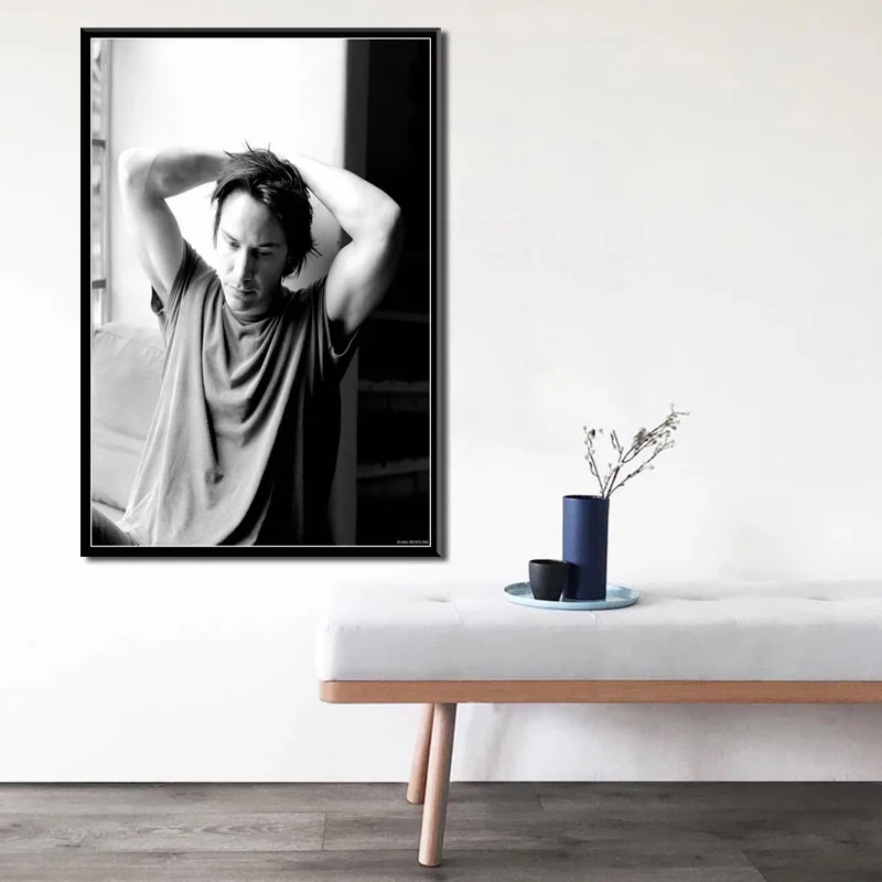 Keanu Reeves Karšto Kino Žvaigždė Aktorius Johnas Viko Matricos Meno Drobė, Tapyba, Plakatas Sienos, Namų Dekoro quadro cuadros