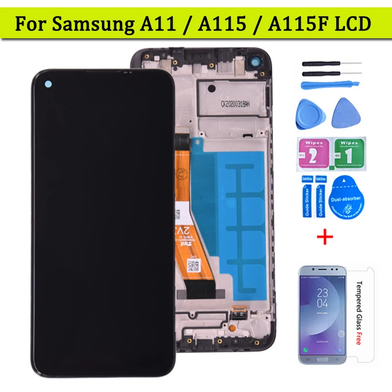 Samsung Galaxy A11 SM-A115F LCD ekranas Su Touch Screen Surinkimo Samsung SM-A115F/DS lcd ekranas