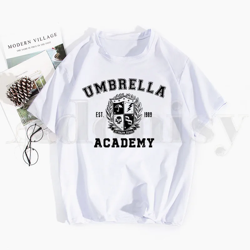 Cha Diego Vanya Luther Allison Umbrella Academy T Marškinėliai Topai Tees Vyrai Moterys Trumpomis Rankovėmis Atsitiktinis Marškinėliai Streetwear Juokinga