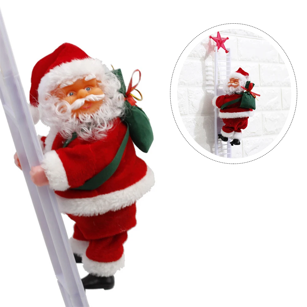 Kalėdų Santa Claus Elektros Lipti Laiptais Kabinti Dekoruoti Kalėdų Eglučių Papuošalai, Juokingi Vaikai Dovanų Šalis Apdaila