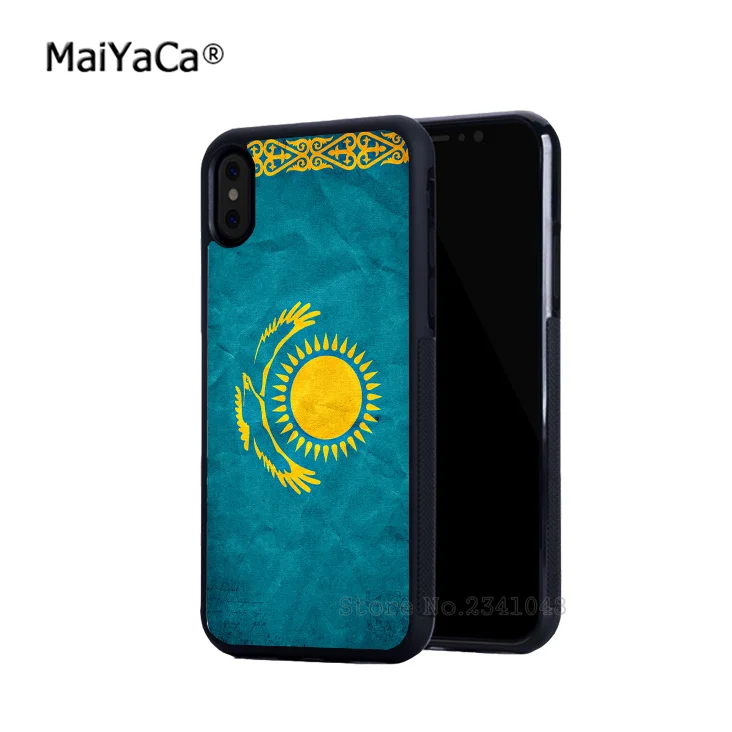 Vėliavos Kazachstano minkšto silikono pusėje telefoną 