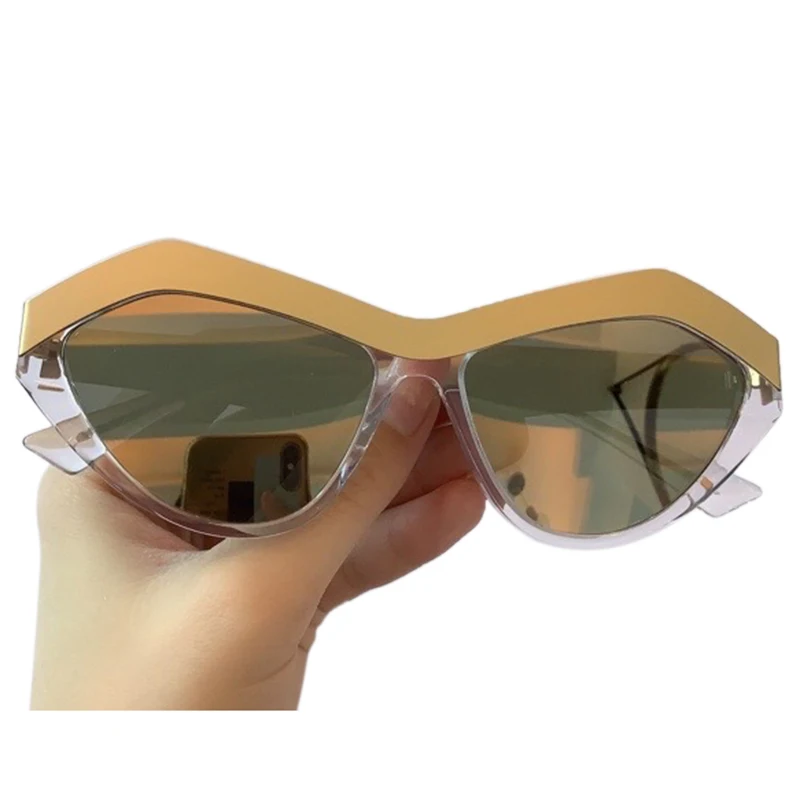 Prekės Dizaineris Akiniai Akiniai nuo saulės Moterims Acetato Rėmelis Veidrodėliai Saulės Akiniai oculos de sol UV400