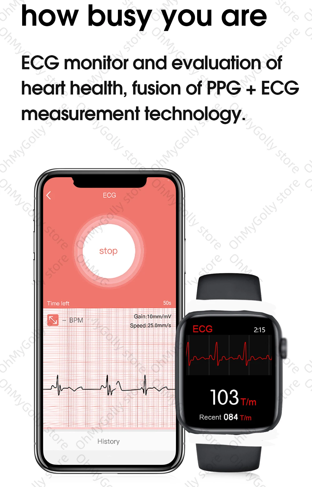 W46 smart žiūrėti Žiūrėti 6 Laikrodžiai iwo Serijos 6 smartwatch EKG Širdies ritmas, Temperatūra PK amazfit gts IWO 12 13 W26 x6 x7 t500 G65L
