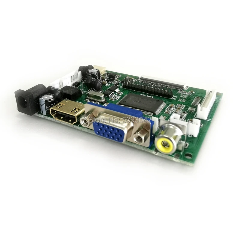 Nešiojamas WLED 60Hz VGA+AV 40-Pin LVDS LCD valdiklis ratai valdybos 1366*768 