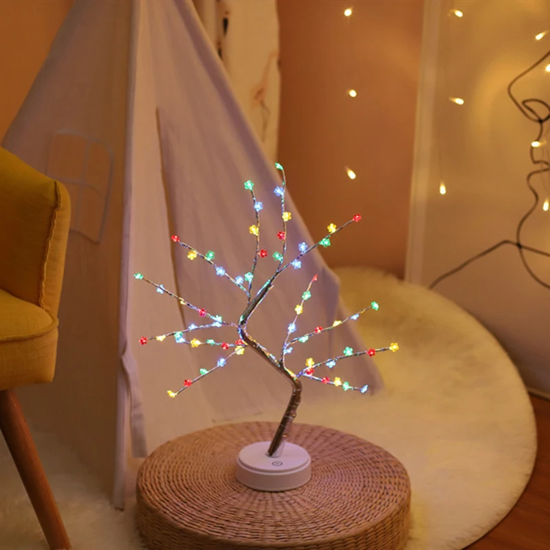 108 LED Kalėdų Beržo Medžio, Šviesą Balta Šakelė Medžio Velykų Namų Dekoracijas Patalpų Kalėdų Žvaigždėtą Naktį Aplinkos Šviesos Žibintai