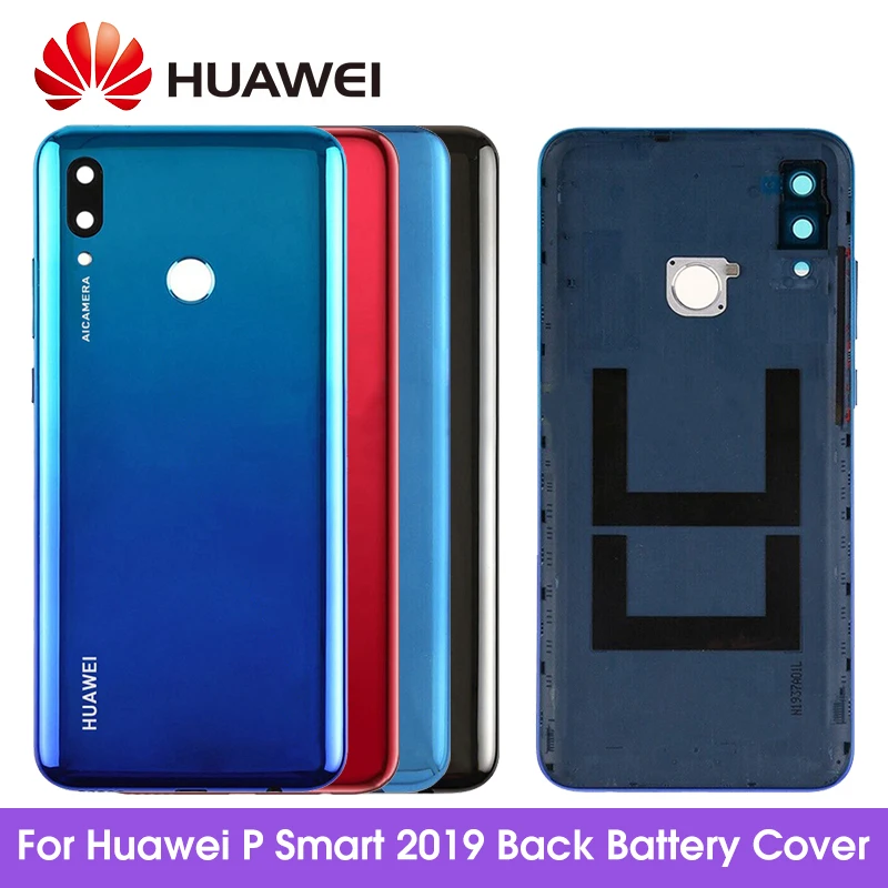 Originalą Huawei P Smart 2019 Baterijos Dangtelis + Kameros Stiklo Objektyvas 