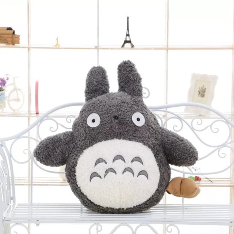 Nemokamas Pristatymas 35cm Minkštas Pliušinis Žaislas, Lėlė Mielas Totoro Hayao Miyazaki Didelės Pagalvės, dekoratyvinės Pagalvėlės Animacinių filmų Lėlės Gimtadienio Dovana