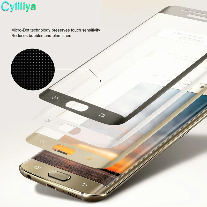 5vnt 3D Visiškai Padengti Grūdinto Stiklo Samsung Galaxy Note 8, S7 S8 Plius Screen Protector S6 Krašto Apsauginės Plėvelės