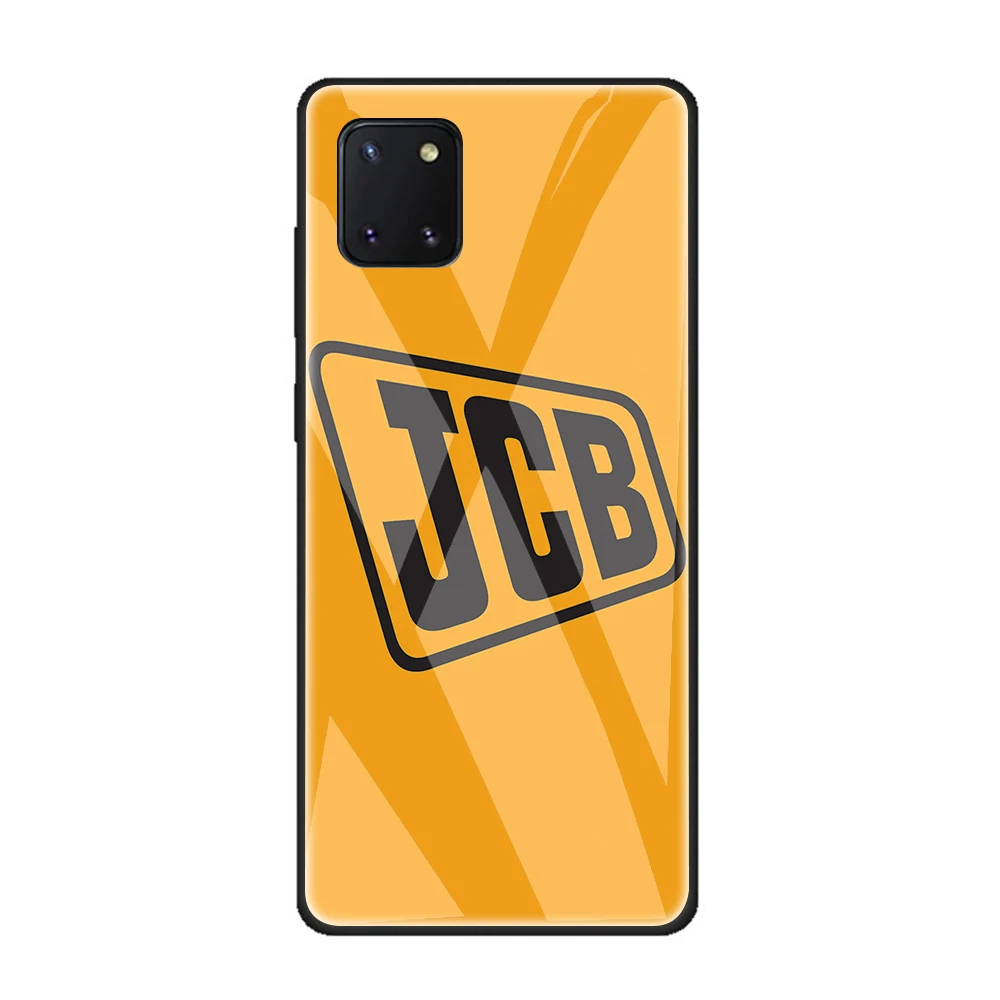 JCB Grūdintas Stiklas Case for Samsung Note 10 Lite S20 Plus Ultra A51 A71 A81 Dangtis