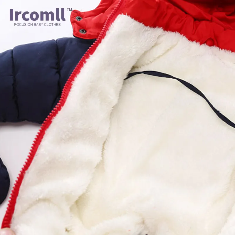 Ircomll Nauja Mada Kūdikiams Žiemą ir Rudenį Drabužių Naujagimiui Jumpsuit Viduje Vilnos Rompers Rudenį darbo drabužiai Vaikams viršutinių drabužių siuvimas
