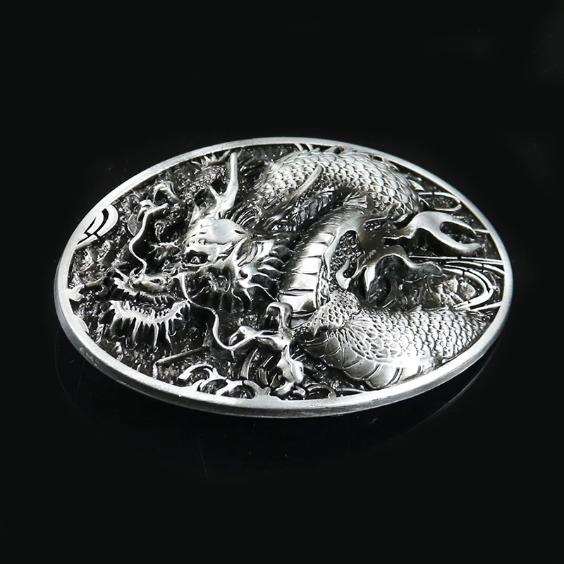 Mados Dragon Diržo Sagtis Kinų Drakonas Modelis Metalo Sagtis Skraido Drakonas, Su Alavas Apdaila Vyrų Džinsai Priedai