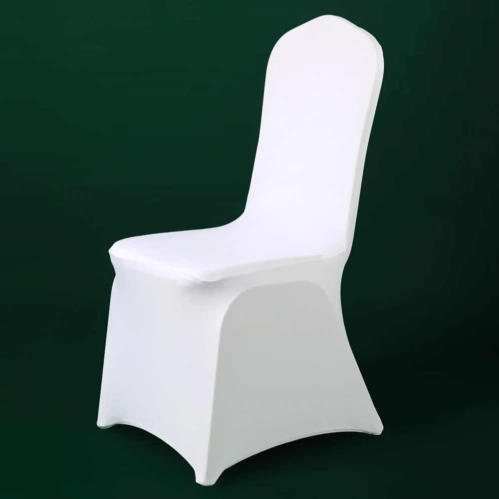 50/100vnt Universalios Spandex Balta Kėdė Padengti Vestuves Viešbučio Valgomasis Šventės Ceremonija, Dekoro