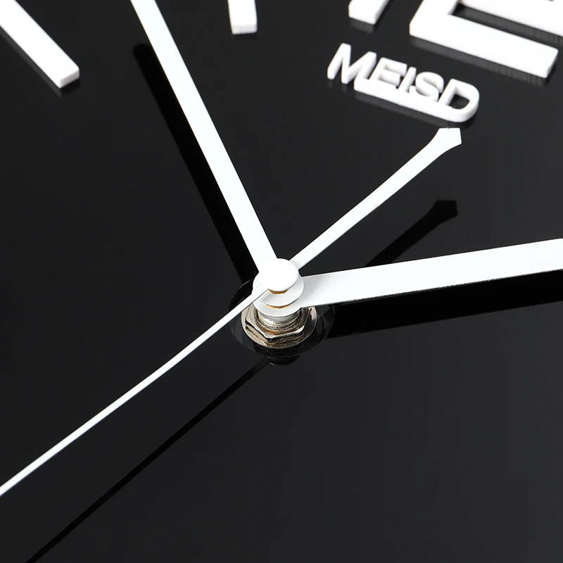 MEISD Modernus Sieninis Laikrodis Šviesos Juoda Kambarys Elnias Dizaino Laikrodžių Švytuoklės Su Veidrodžiu Lipdukai Meno Kvarco Horloge Nemokamas Pristatymas