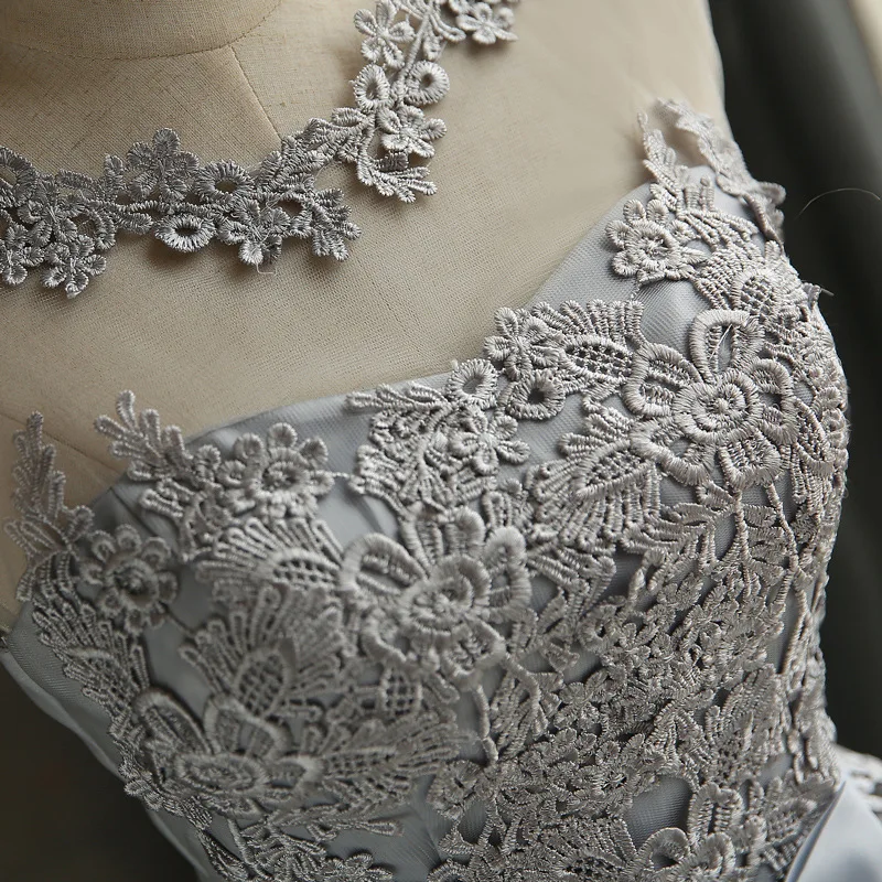 Nėriniai Daug Spalvų Iliuzija Gėlių ornamento formavimas-line Kelio Ilgis Vakarienė Bridesmaids Suknelės, Šaliai Trumpą Oficialų Suknelė 2020 Naujas