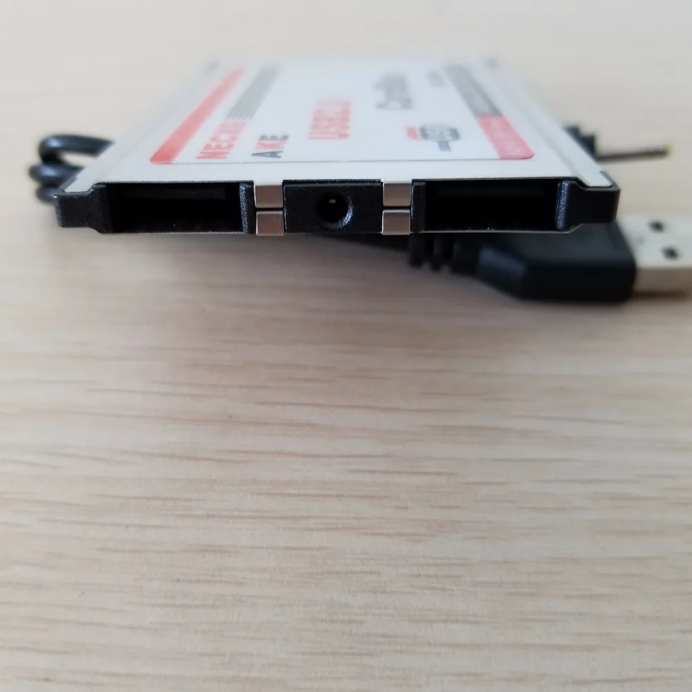 Express Card USB 2.0 Išplėtimo kortą 34mm AKE BC268 NEC lustinės Kortelės su Kabeliu