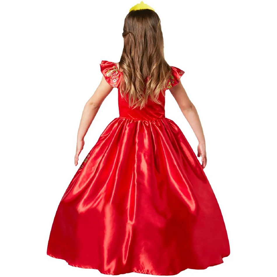 Merginos Princesė Suknelė Deluxe Cosplay Suknelė Raudonos spalvos Kostiumas Vaikams Mergaičių Nuotykius Suknelė Mergaitėms Helovinas Fancy Frock
