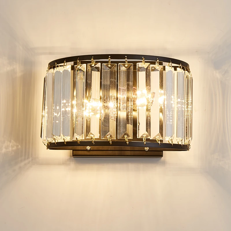 Šiuolaikinių LED kristalų sienos lempos Sienos žibintai luminaria namų apšvietimo gyvenimo kambario SIENOS šviesos lempų gaubtų Apdaila