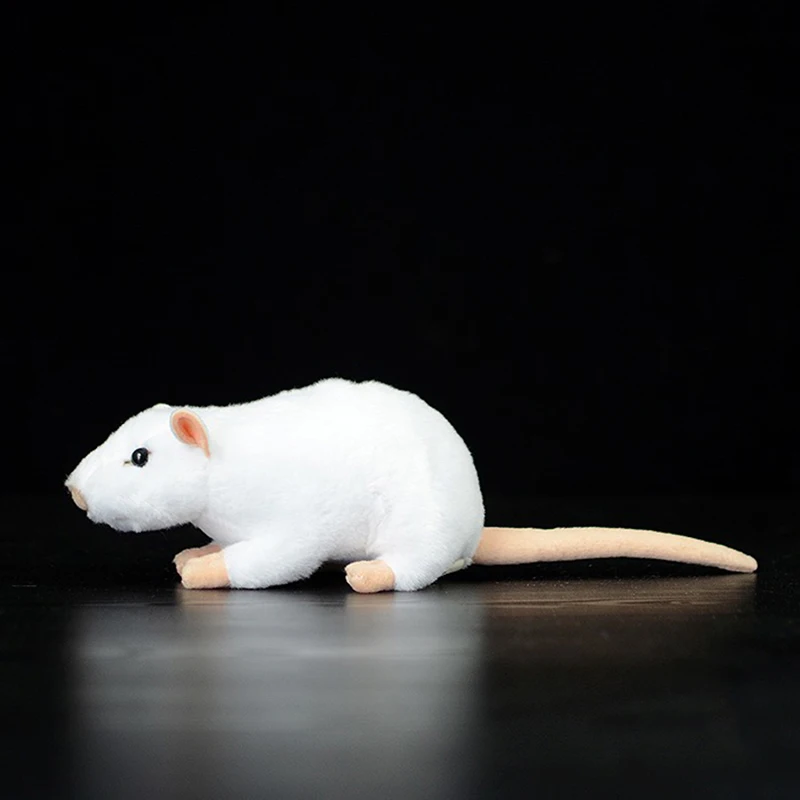 Extra Soft Real Life Mini Baltos Žiurkės, Pelės Pliušinis Žaislas Gyvas Peles Įdaryti Gyvūnams, Žaislai, Gimtadienio, Kalėdų Dovanos