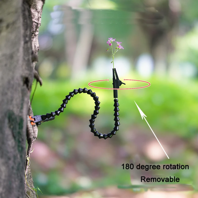 Makro fotografija Vabzdžių vieno vamzdžio apkaba vėjo stabili Anti-linguoti Gėlės, medžiai, mini dvigubai vamzdžių spaustuvai Lauko fotografijos