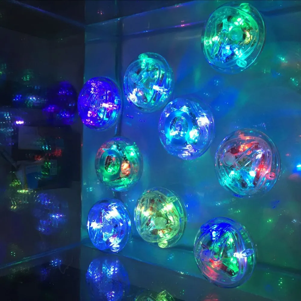 1pcs Vaikų Vonios kambarys Spalvinga LED Šviesos Žaislas Vandeniui Į Vonia Plaukti Šviesos Šou Vonia Įdomus Laiko Kūdikių Vonios Žaislai Vaikams, Vandens Žaislai