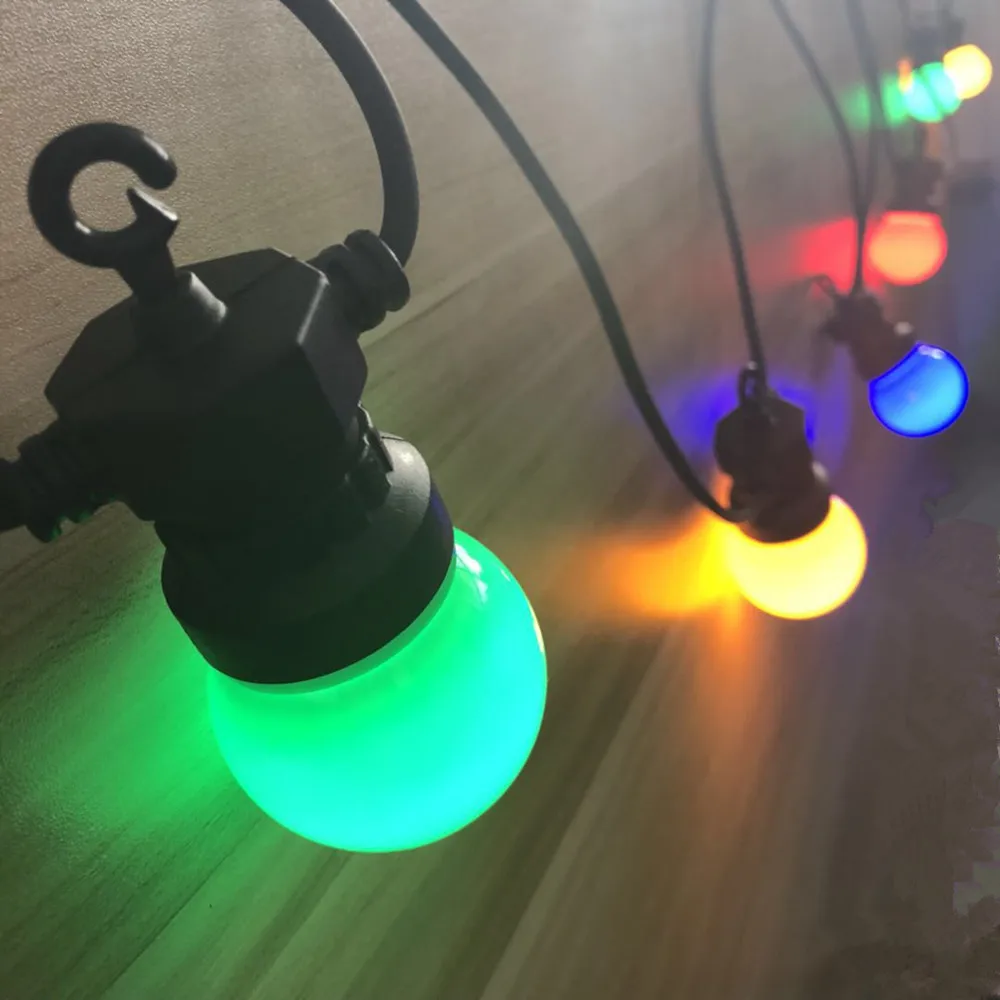 VNL IP65 LED Pasaulyje G45 Spalvotų Lempučių String Keičiamas Lauko Spalvinga String Žibintai, Vestuvių Kalėdinė Girlianda Šalis