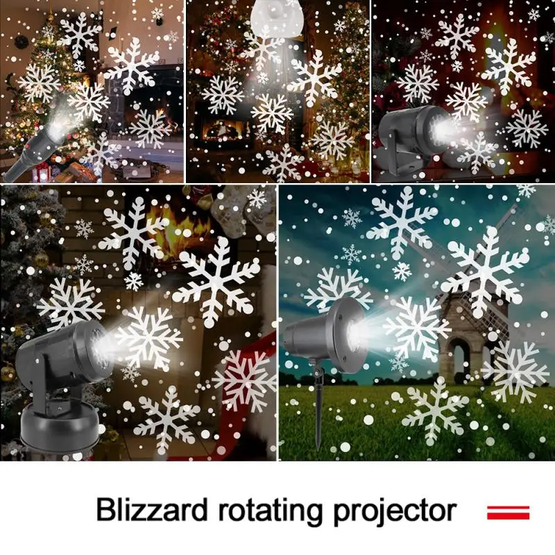 1pcs Kalėdų Snaigės Lazerio Šviesos Projektorius Sniego Mobiliojo Lauko Ir Sodo Lazerinio Projektoriaus Lempa Naujųjų Metų Šaliai Dekoro