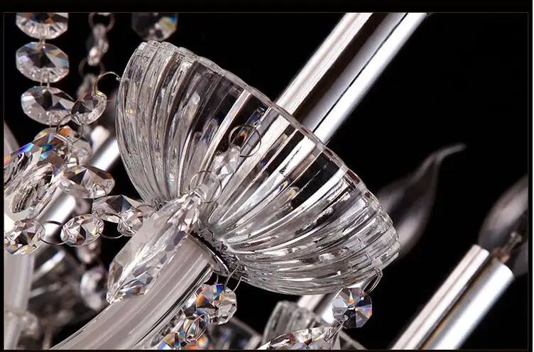Nauja Stiliaus LED Kristalų Liustra Apšvietimo Šviestuvas Prabangių Didelių Kristalų Blizgikliai de cristal Kambarį liustra Nemokamas Pristatymas