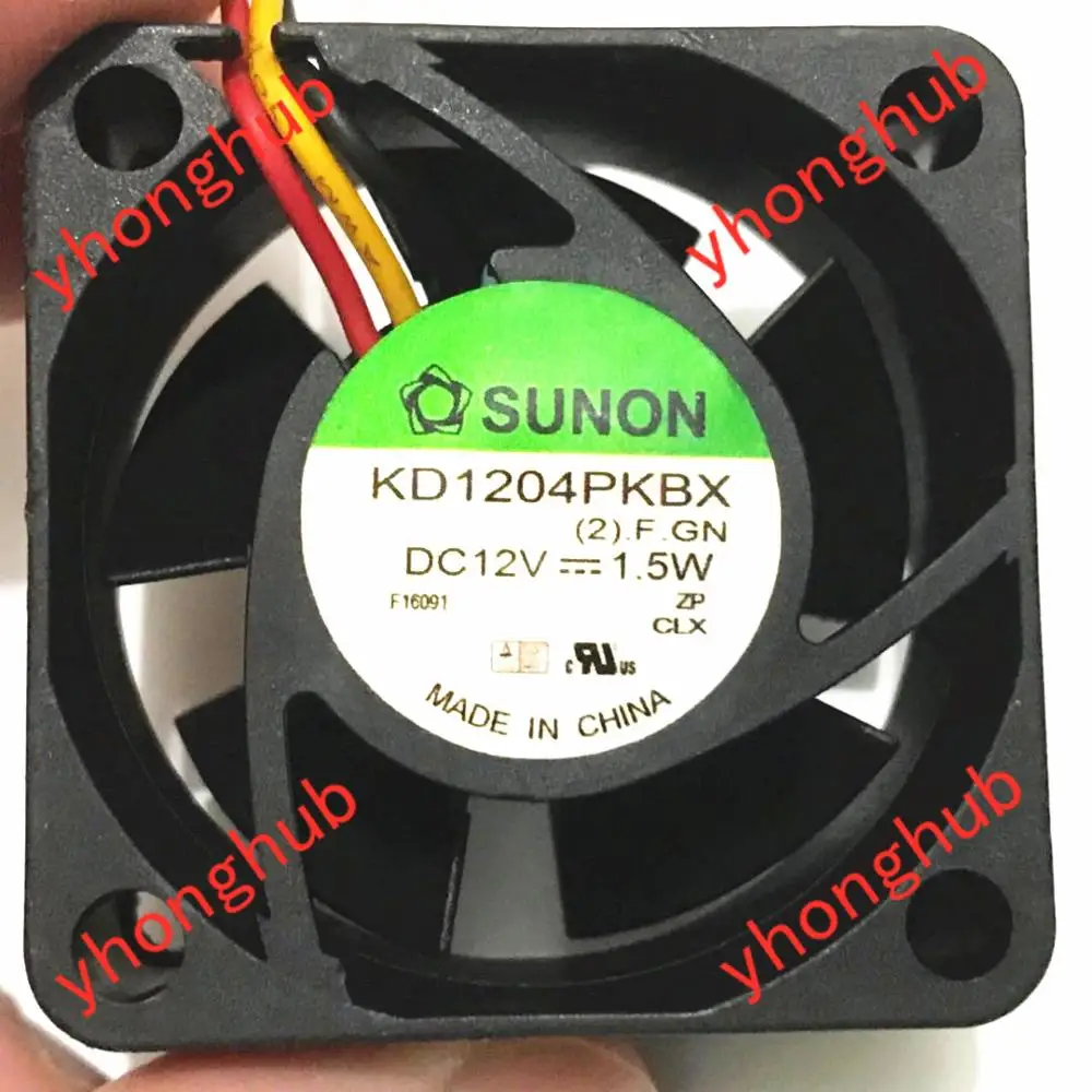 SUNON KD1204PKBX (2).F.GN DC 12V 1.5 W 40x40x20mm 3-wire Serverio Aušinimo Ventiliatorius