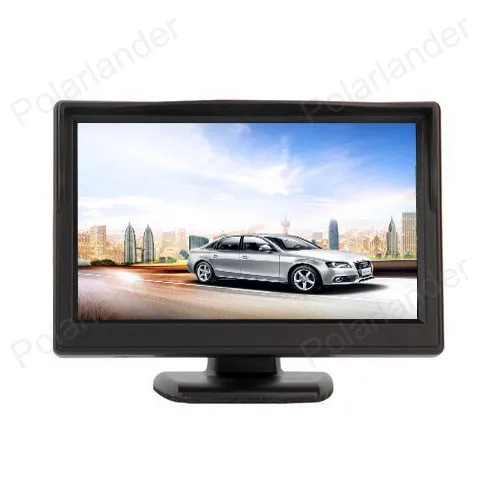 5 Colių automobilio Galinio vaizdo Monitorius TFT LCD Ekranas 2 Video Įėjimai Paramos VCD, DVD, galinio vaizdo atbulinės eigos Kamera