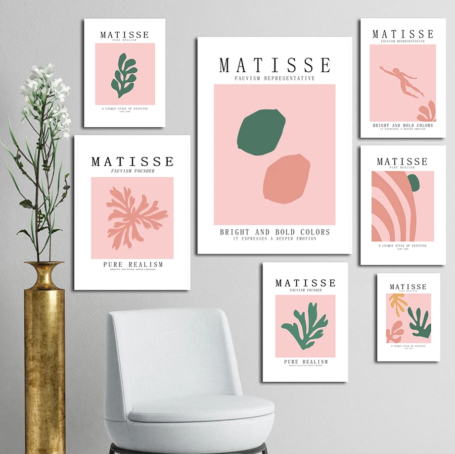 Henri Matisse Mados Retro Augalų Plakatai Ir Spausdina Abstraktus Paveikslas Sienos Meno Tapybos Drobės Nuotraukų Kambarį Namų Dekoro