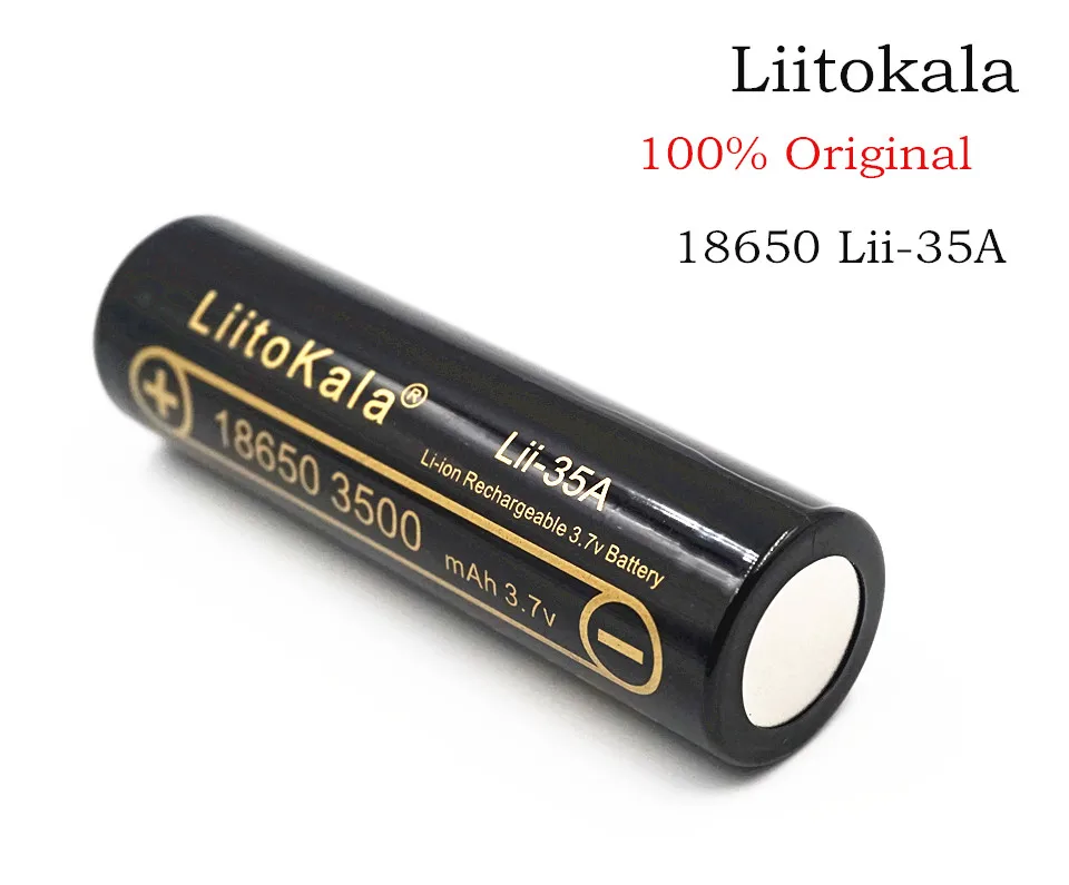 1-6PCS Originalus LiitoKala Lii-35A 18650 3500mAh daugkartinio Įkrovimo Baterija 3.7 v, Li-ion Baterijų 18650 Baterija
