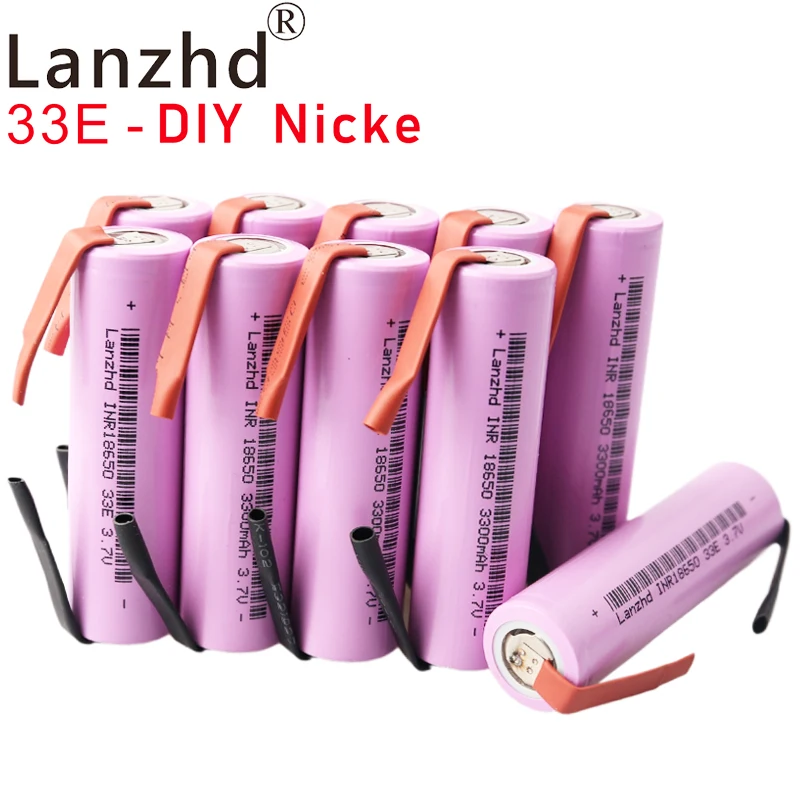 (8-40pcs) baterijos 18650 ličio 3.7 v Įkraunamas akumuliatorius samsung 18650 35E 3300mAh VTC7 +PASIDARYK pats Nikelio Originalus prekių