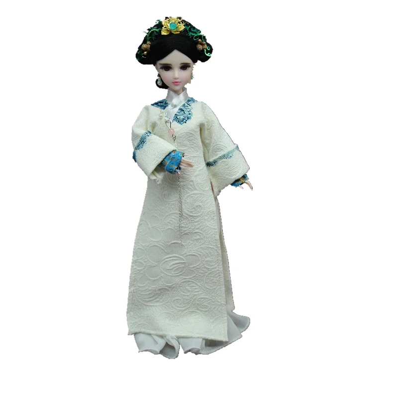 Rankų Darbo Tradicinę Kinų Suknelė Qipao Vestido Suknelė Lėlės Drabužius Cheongsam Čing Dinastija Dizaino Kostiumas Lėlės Suknelė