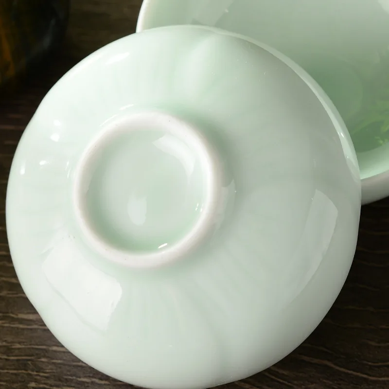 Išskirtinį Žiedlapis formos Porceliano arbatos puodelio,Puer taurės rinkinys keramikos krosnies Aukščiausios Klasės Kinų Porceliano spalvos jūros vandens Maistinės Arbatos Puodeliai