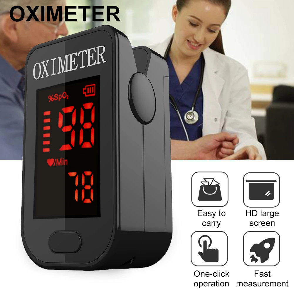 Piršto pirštu pulse oximeter portable home serijos oximeter LED