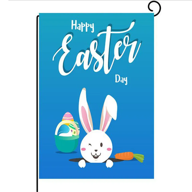 1pcs Sodo Vėliavos puošybą Bunny Triušiai Reklama Namuose Velykų Šalies Prekių linksmų Velykų Dieną už kanapės Namas Šaligatvio Kieme